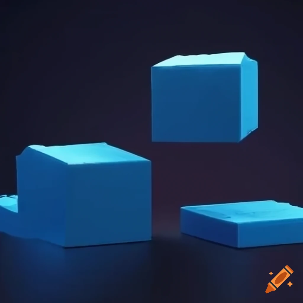 Floating blocks arranged