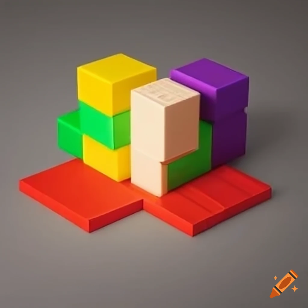 Simple blockbuilding game on Craiyon