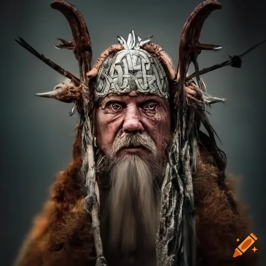 Viking shaman on Craiyon