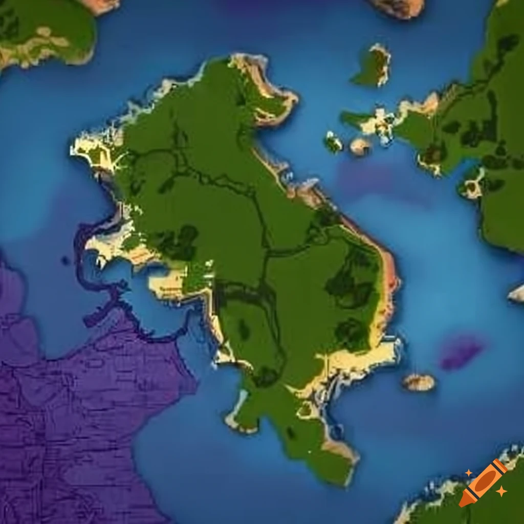 Downloaded map file on Craiyon