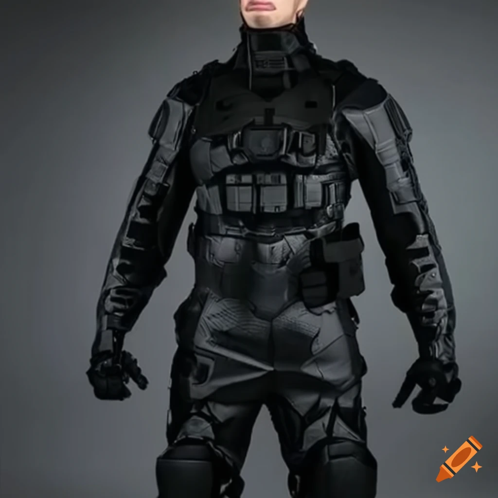 A hero dressed in a unique & sleek octopus-inspired tactical-suit