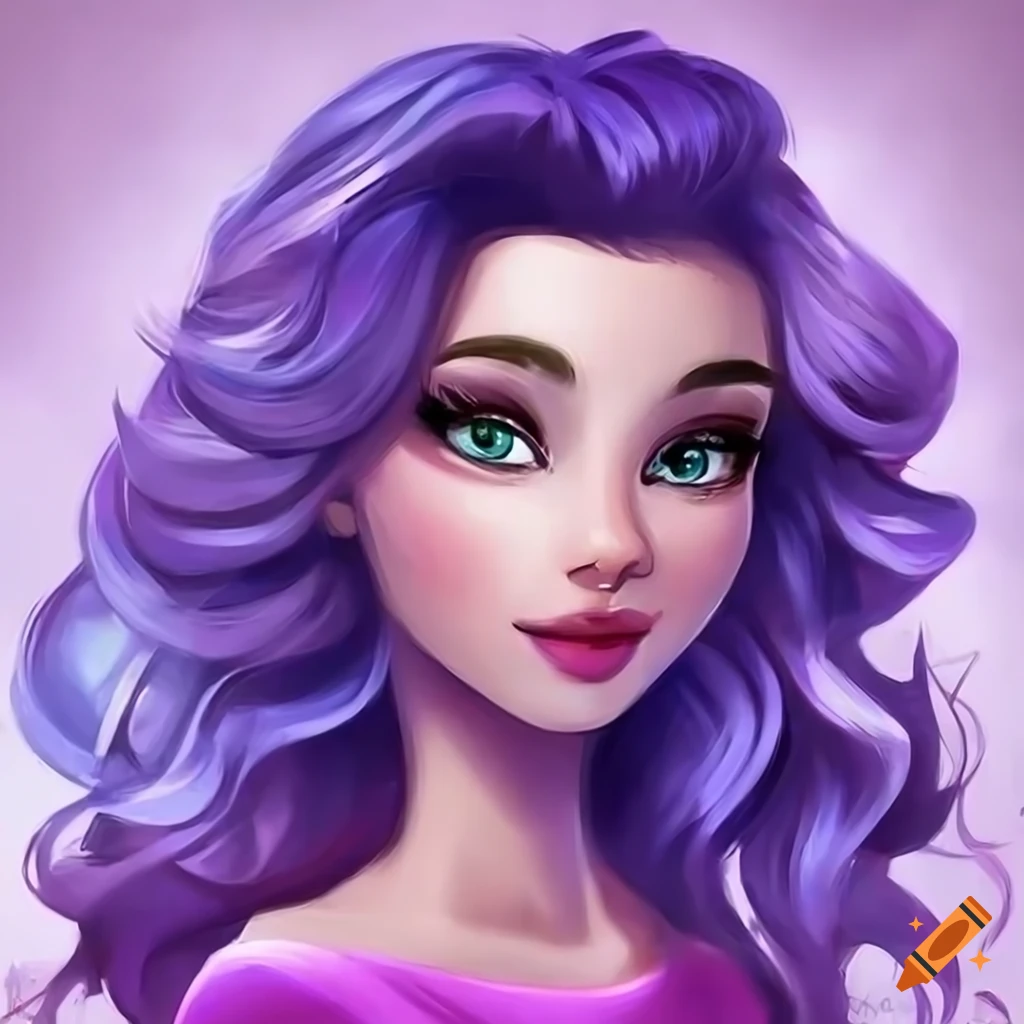 white purple hair tumblr