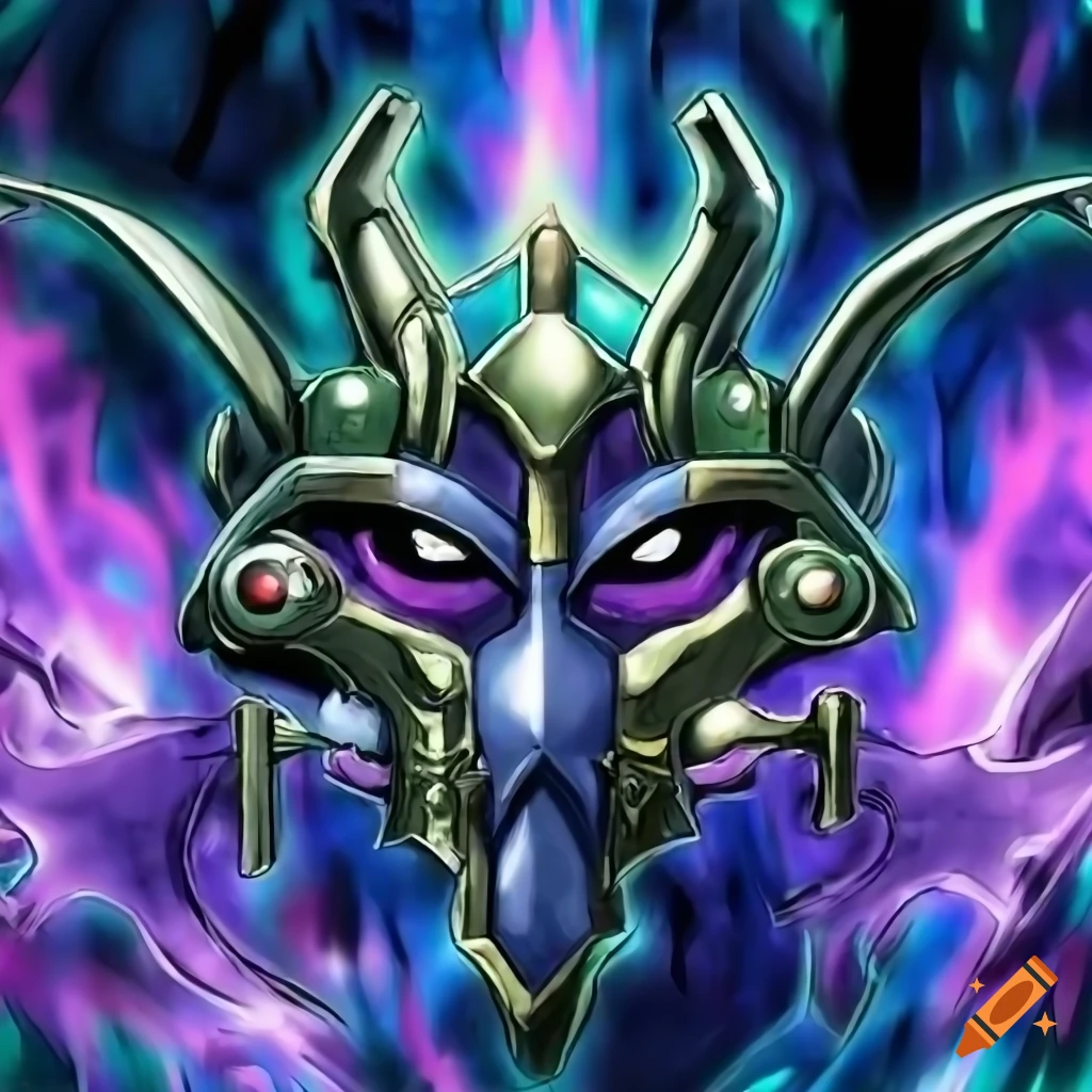 Altar of the mask, yugioh card art on Craiyon