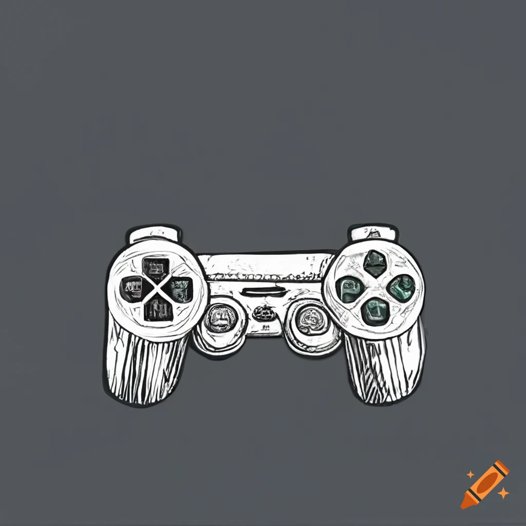 как рисовать playstation 5