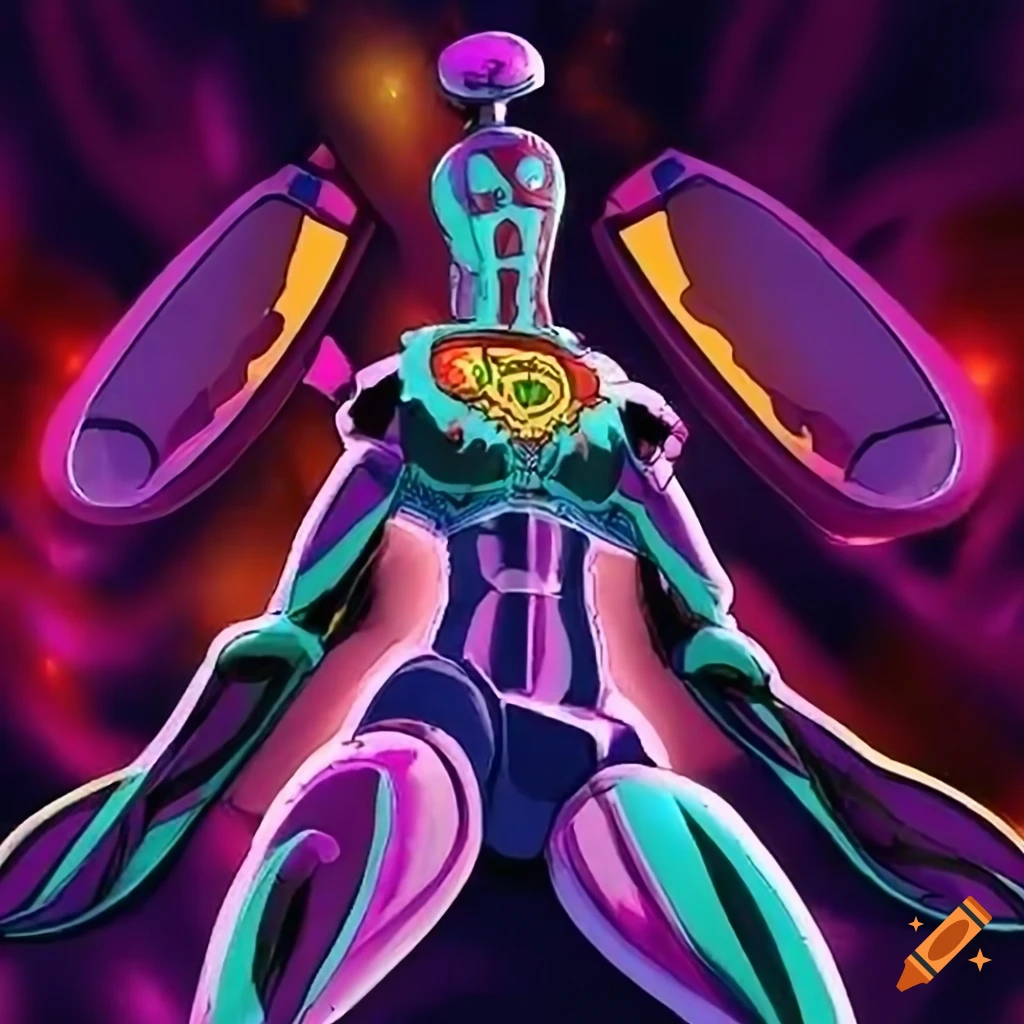 Design an image of a stand based on the concept of "solar ailment" in