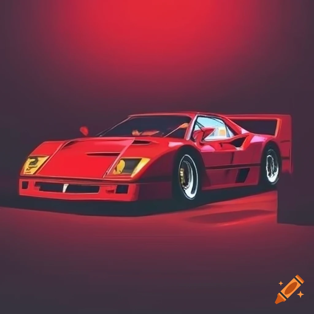 Ferrari F40 Poster 