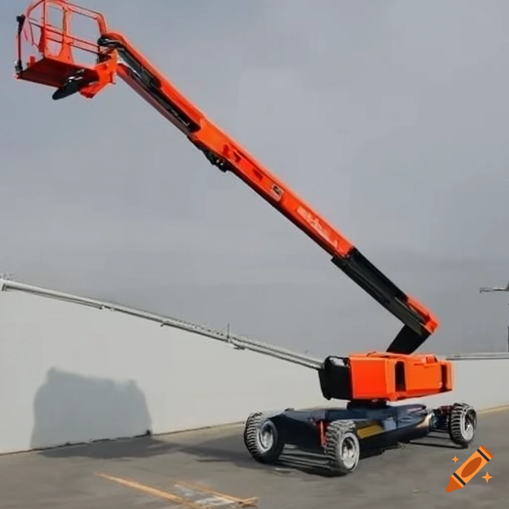 Telescopic boom lift on Craiyon