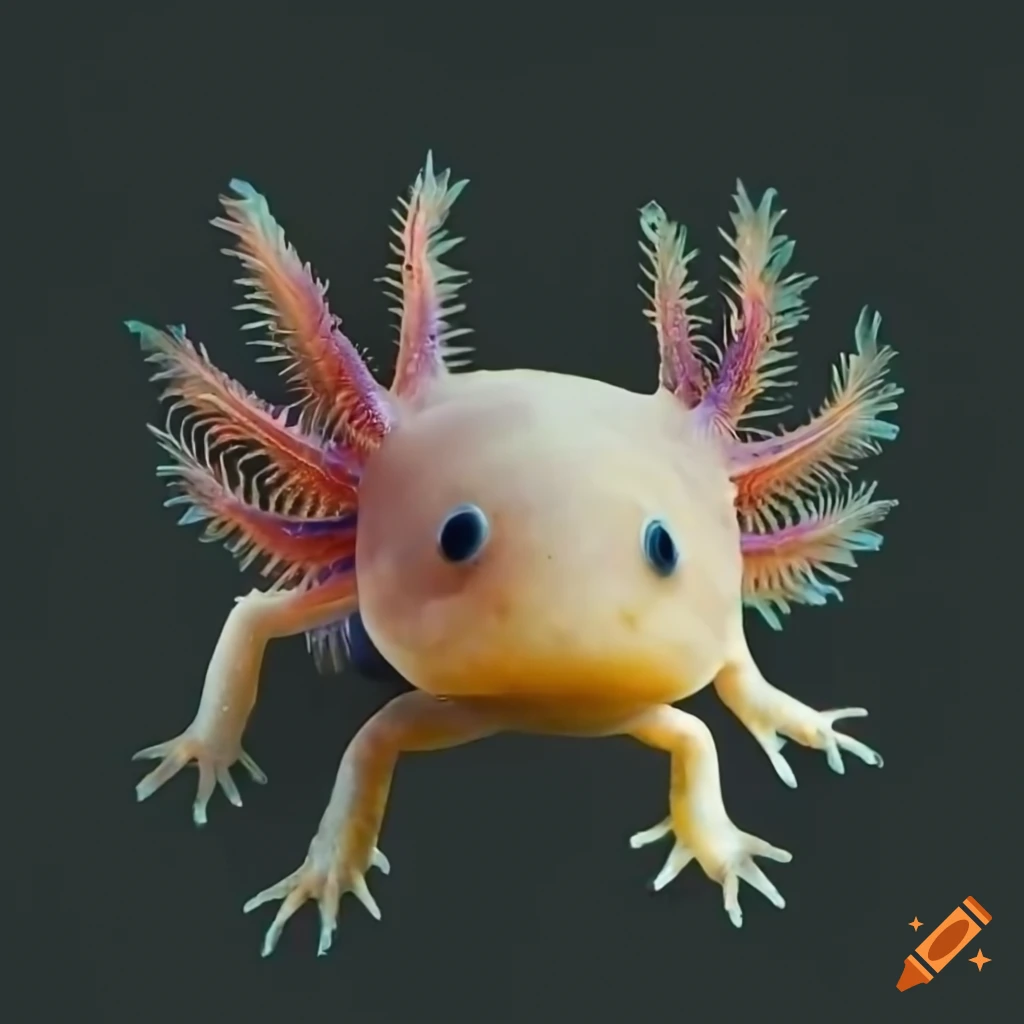 Tame axolotls on craiyon