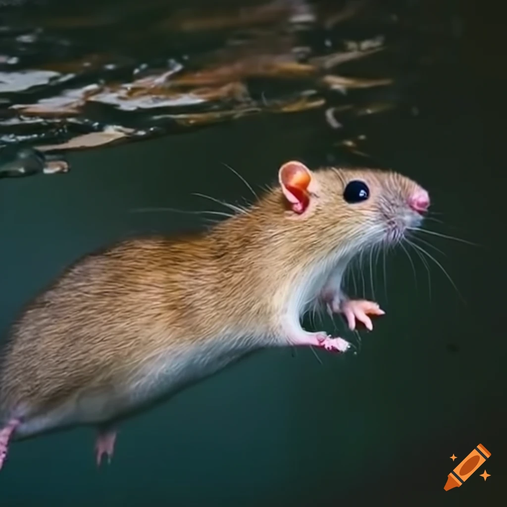 Rat swimming on Craiyon