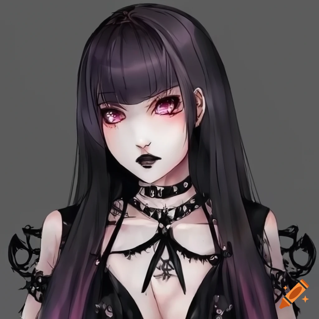ArtStation - Goth anime girl, in tears-demhanvico.com.vn