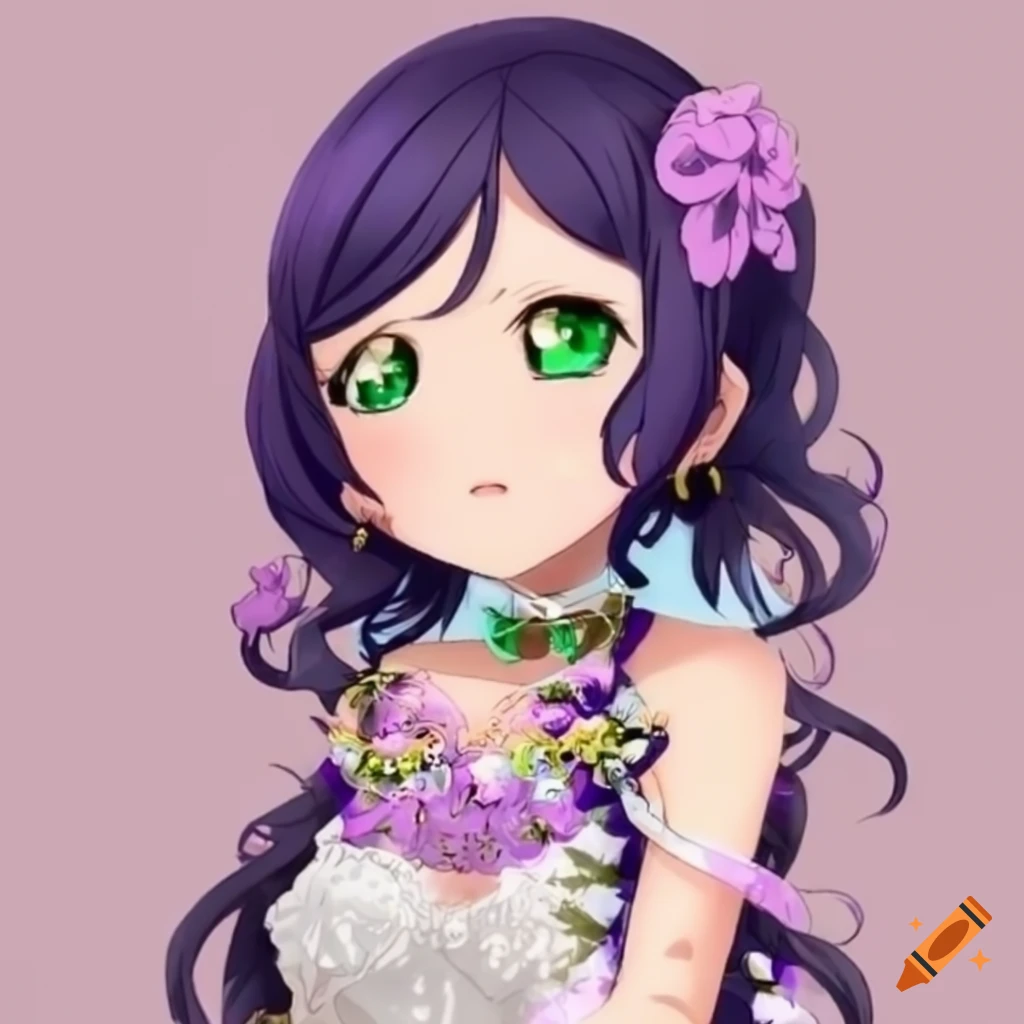 Love Live Nozomi Tojo Wigs for Women Long Straight Purple Party Anime Girl  Hair Cosplay 31.5