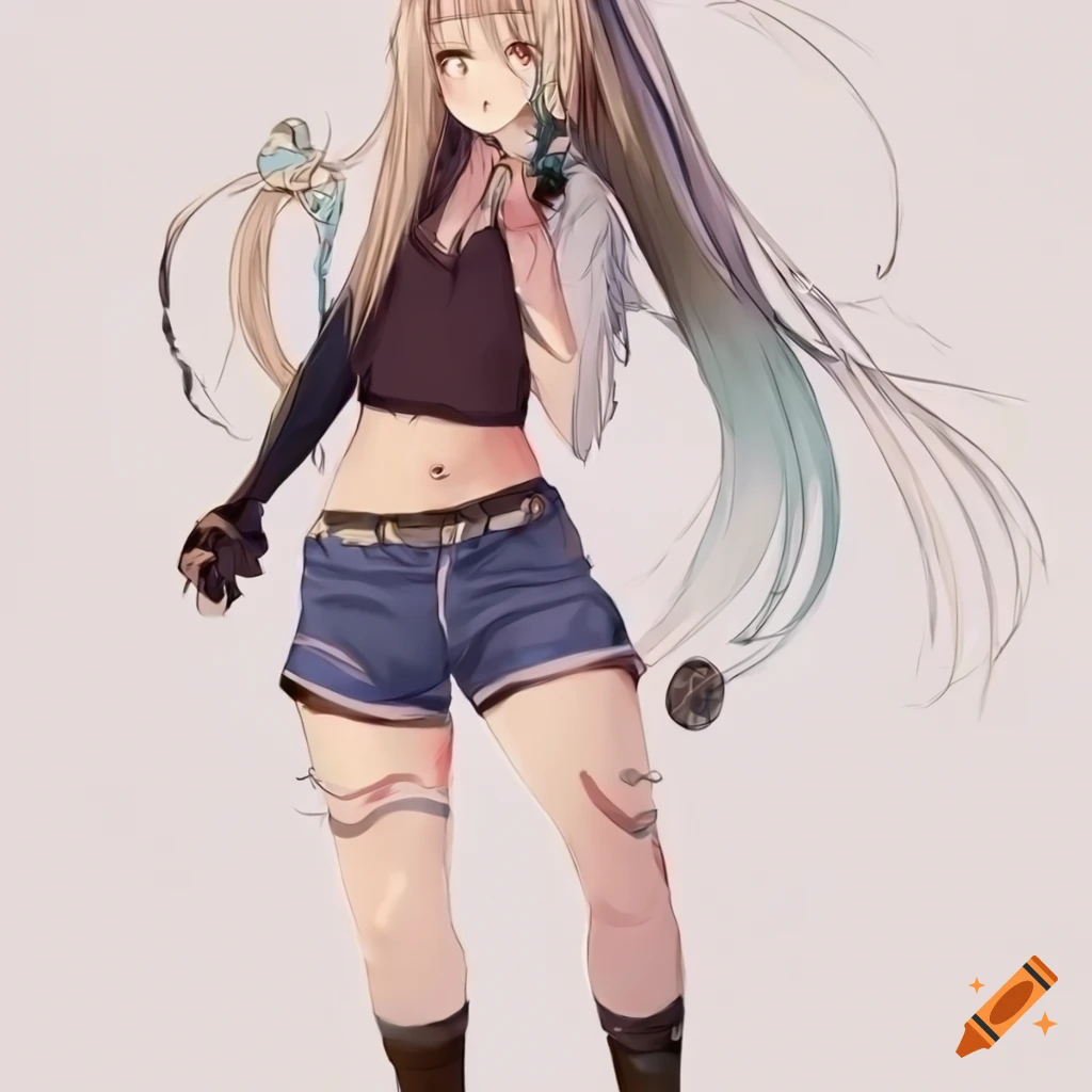green-haired ((androgynous)) anime character, wearing a skater cap and a  ripped fluffy white dress with harness, sitting on the ground in a... - AI  Generated Artwork - NightCafe Creator