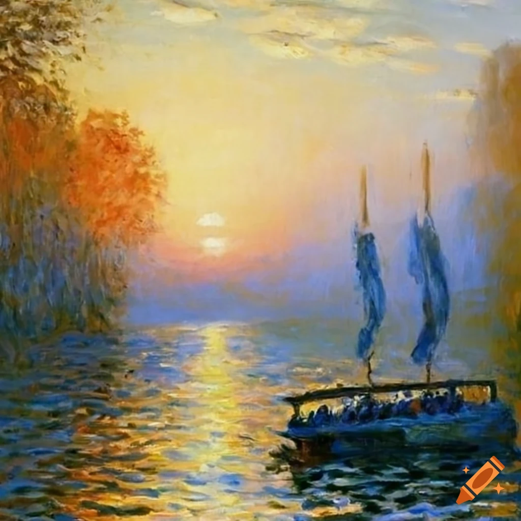 A claude monet painting on Craiyon