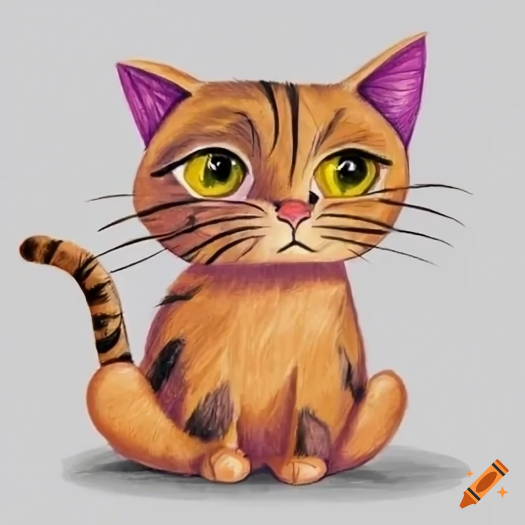 23 Cute Easy Cat Drawing Ideas - The Clever Heart-saigonsouth.com.vn