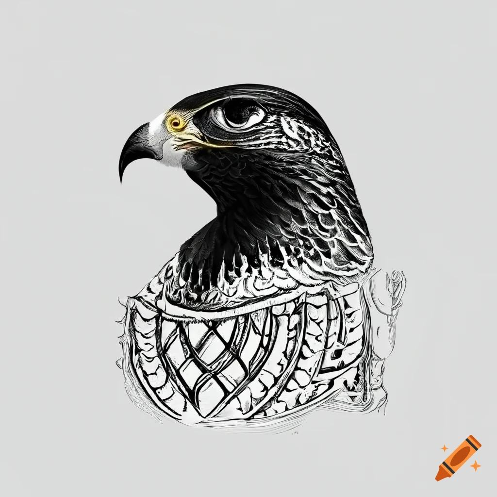 Eagle Tattoo Art, Falcon In Night Forest, Symbol Travel And Tourism. Ethnic  Hawk, T-shirt Design, Tribal Style. Royalty Free SVG, Cliparts, Vectors,  and Stock Illustration. Image 66780112.