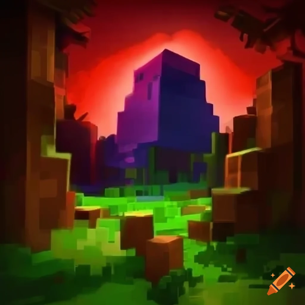 Minecraft extensions on Craiyon