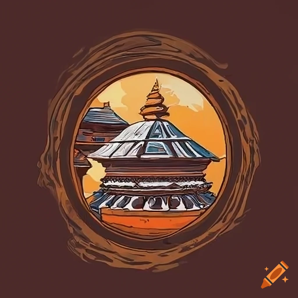 Stupa temple logo Royalty Free Vector Image - VectorStock
