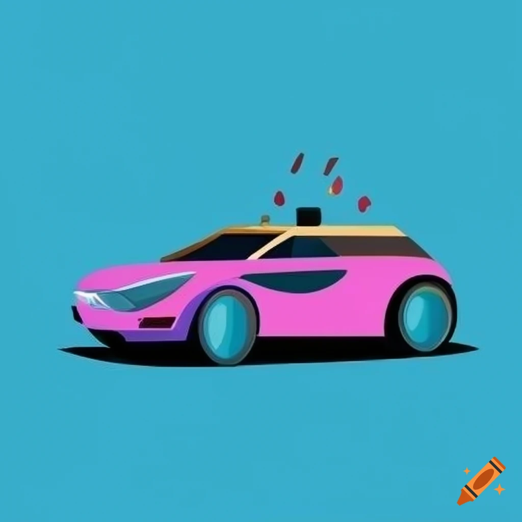 Future car. vector art