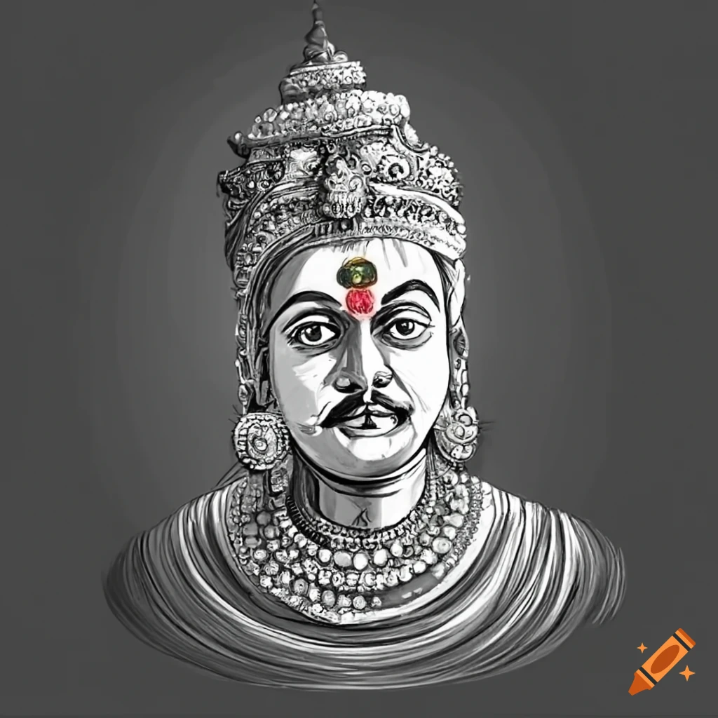 Image of Drawing Of Lord Basava Or Nandi Outline Editable Vector  Illustration. Vehicle Of Lord Shiva-HO948714-Picxy