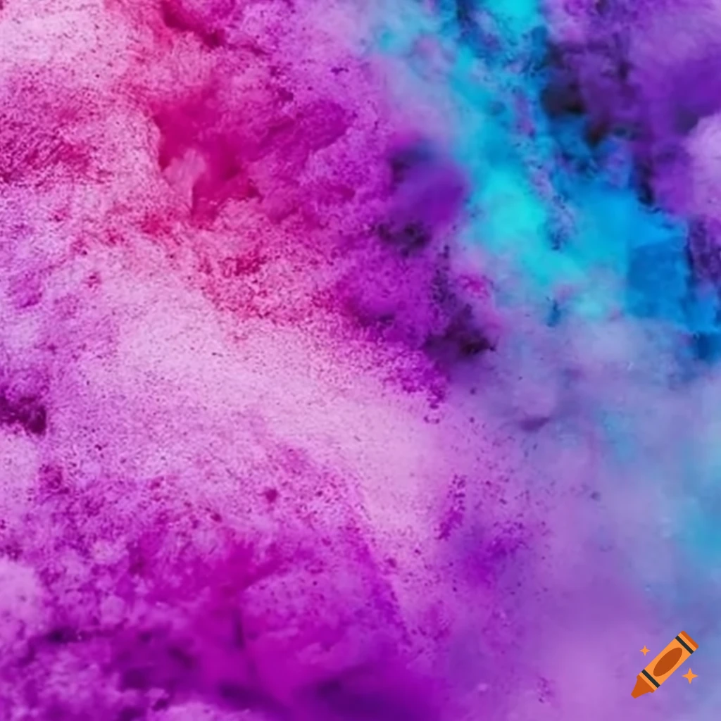 powder explosion purple pink blue