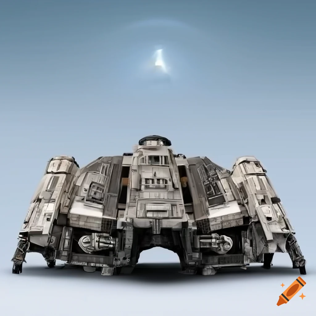 Star Wars spacecraft ,symmetrical design, _Photo_real_Subject_in_front ...