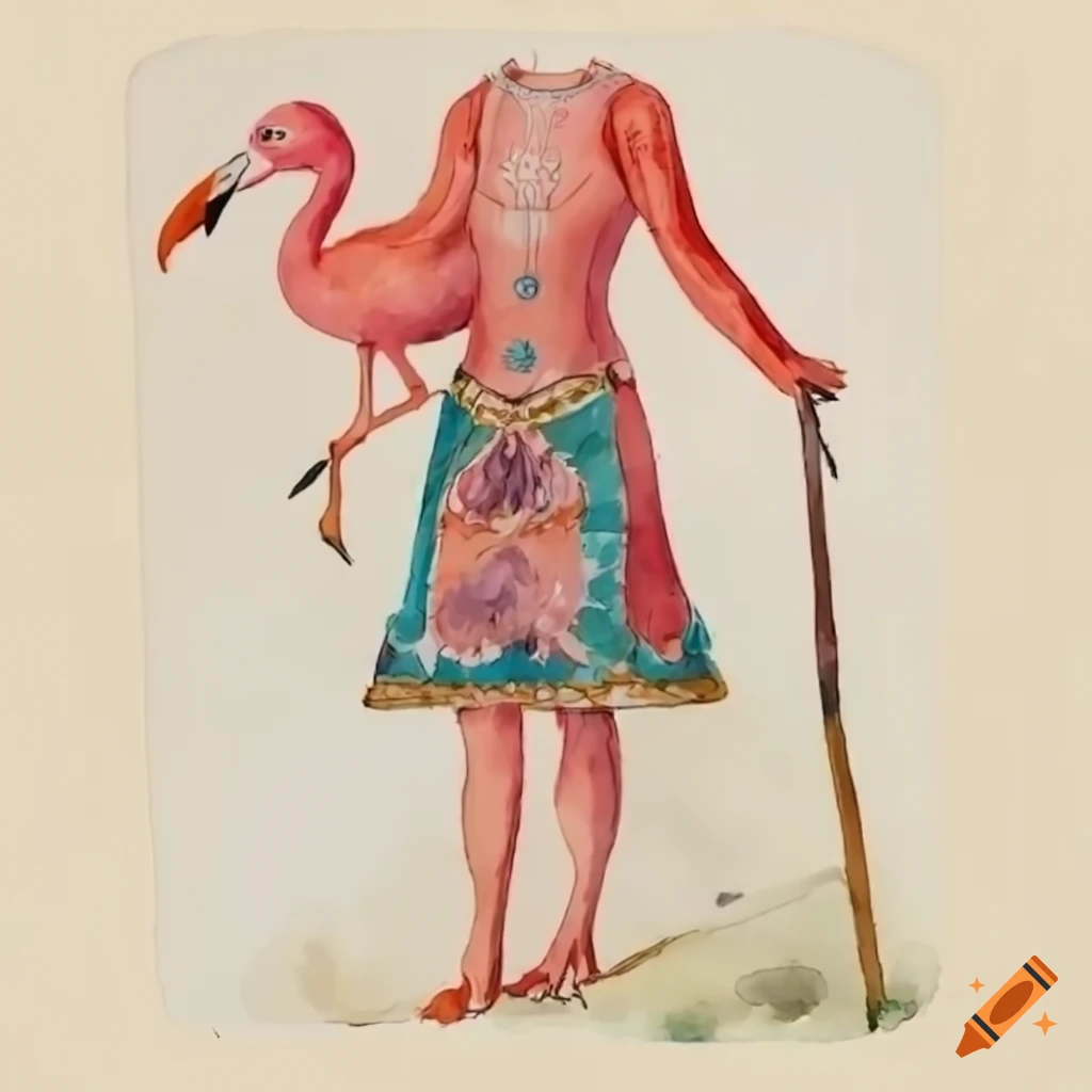 Ystola wearing Zeldas Outfit while riding a Flamingo