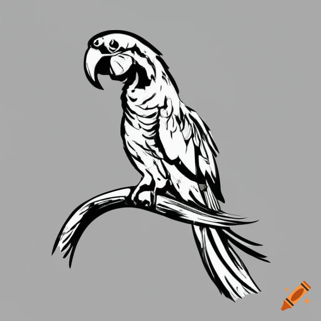 Parrot Sketch - sketchbook - Krita Artists-gemektower.com.vn