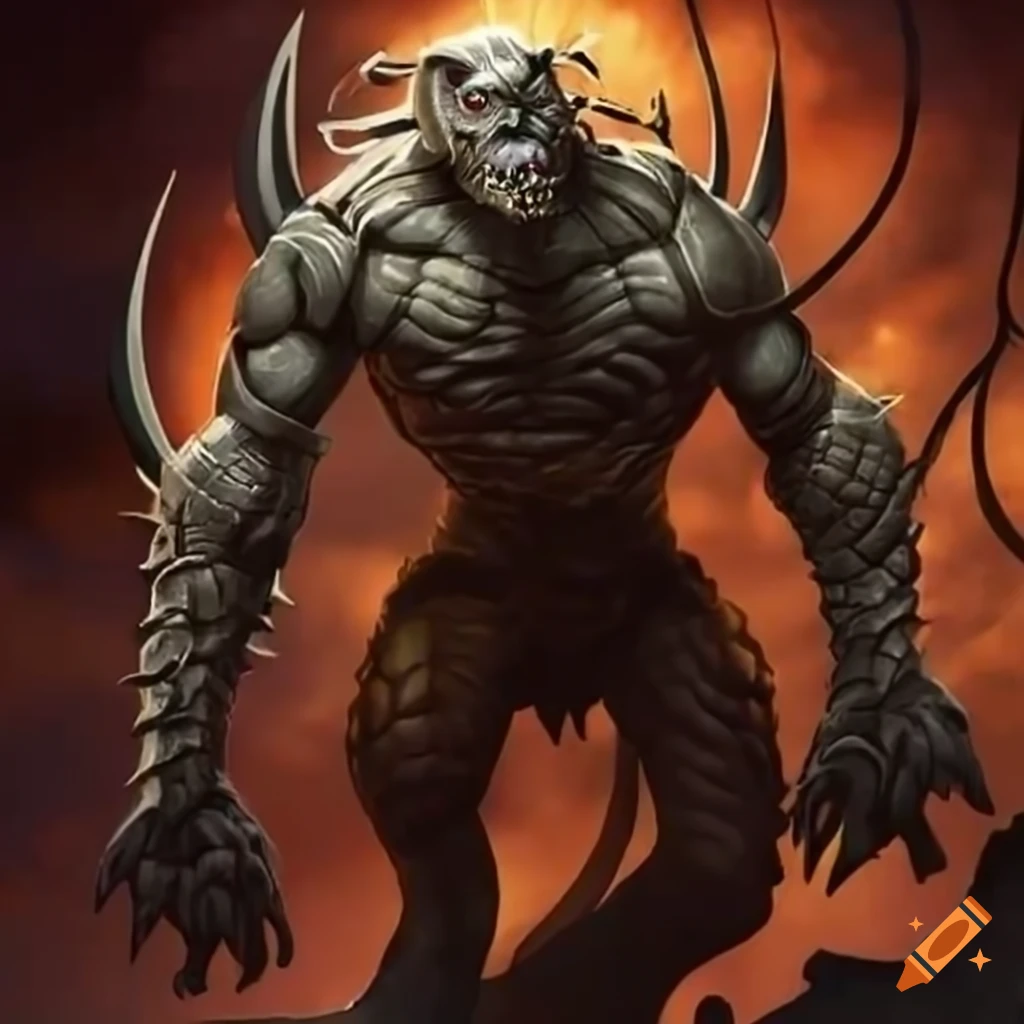 Battle powerful monsters on Craiyon