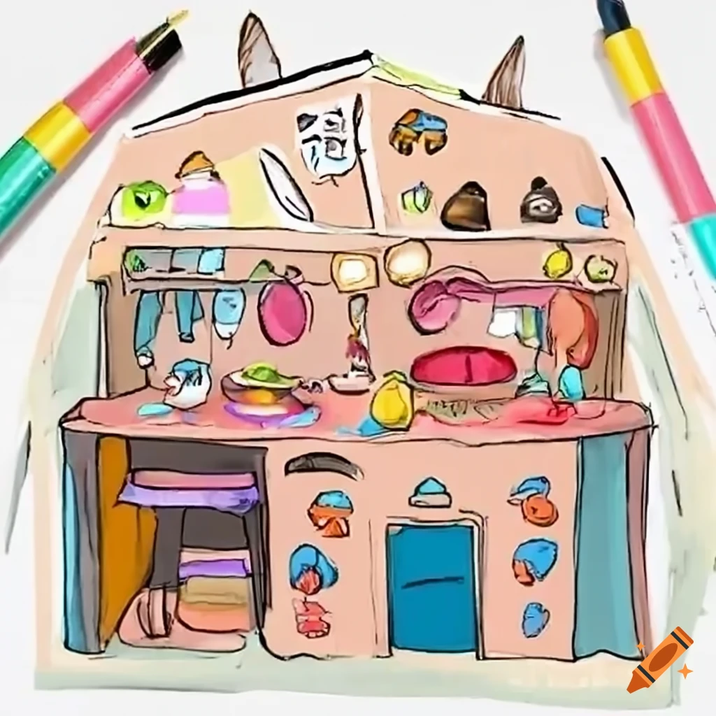 Children's Drawing House Stock Illustrations – 1,540 Children's Drawing  House Stock Illustrations, Vectors & Clipart - Dreamstime