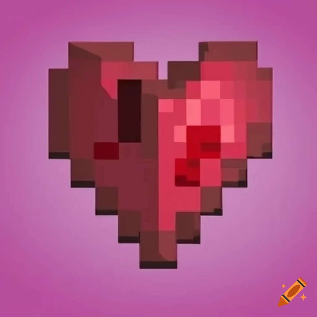 pixel heart minecraft