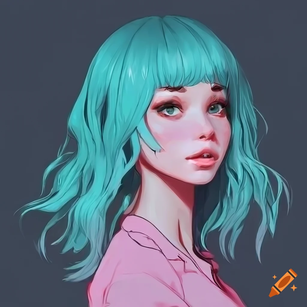 ArtStation - white hair girl character design