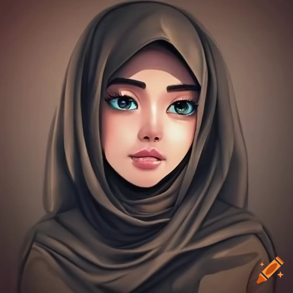 Islamic anime - hijab girl Wallpaper Download