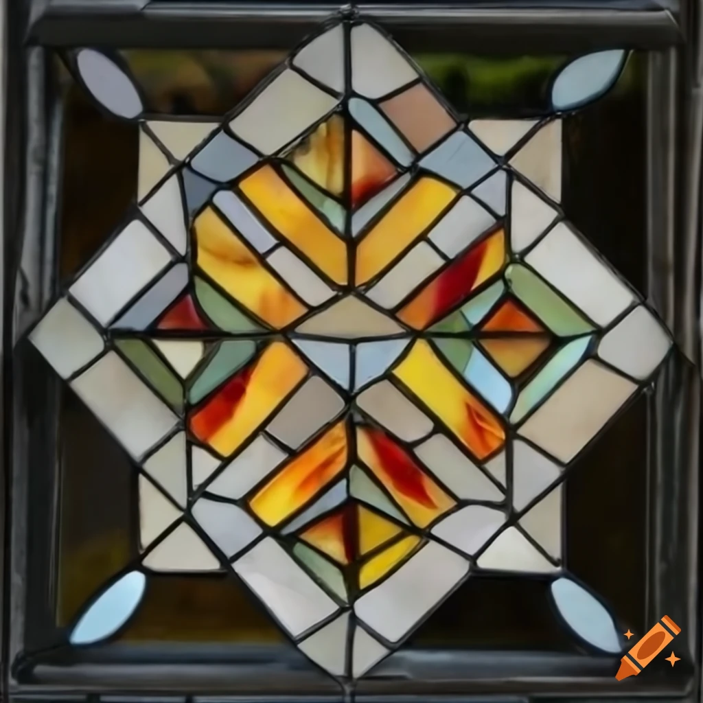 Hexagon stained glass