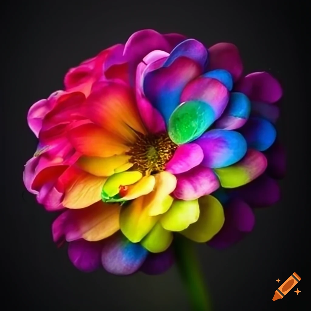 Rainbow flower