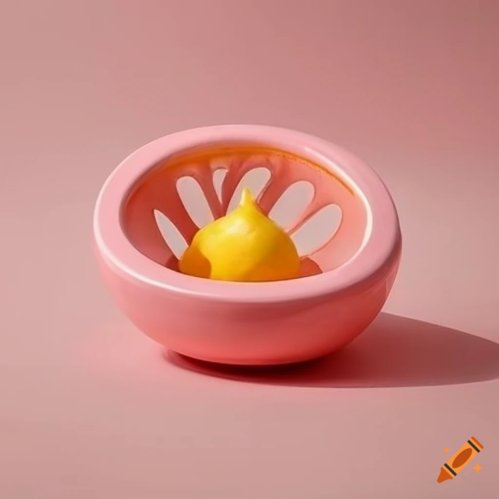 Minimalist pink lemon juicer