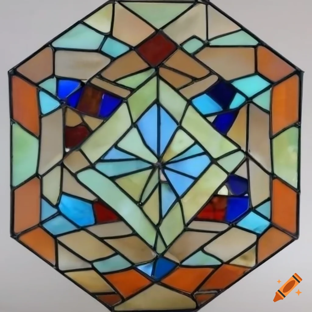 Hexagon stained glass