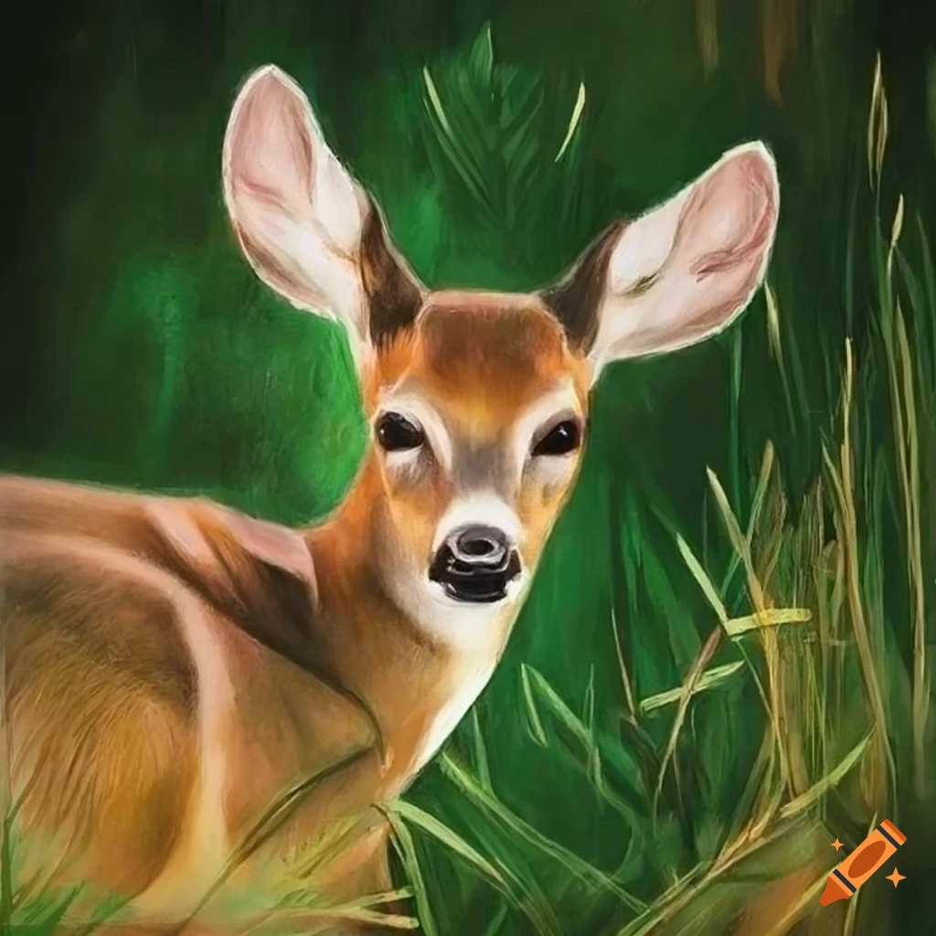 How To Draw a DEER in COLORED PENCIL - YouTube