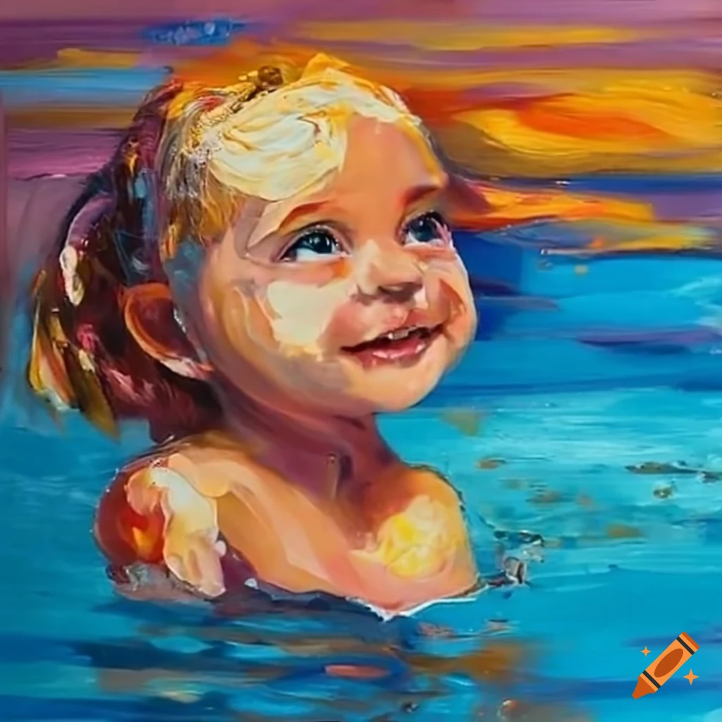kids in a pool