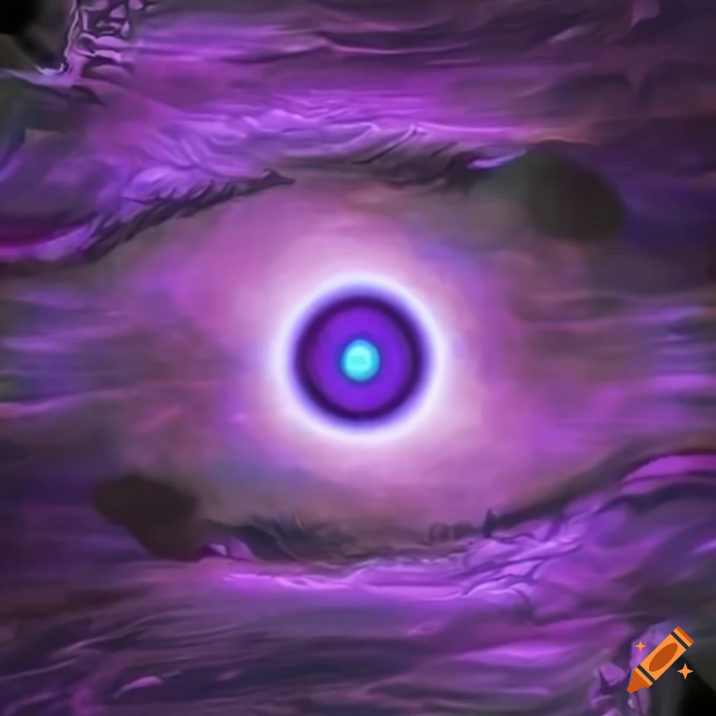 purple glowing eyes