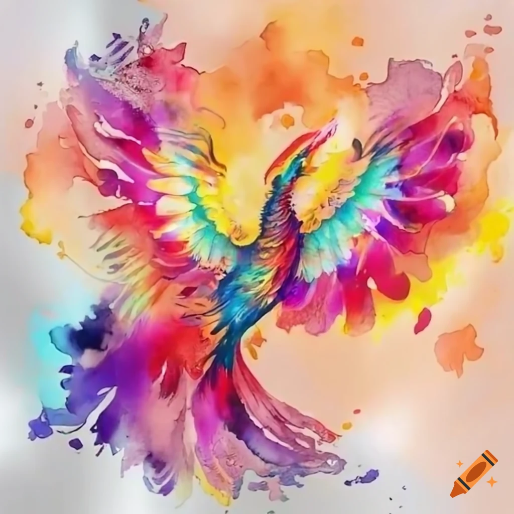 Rising phoenix on Craiyon