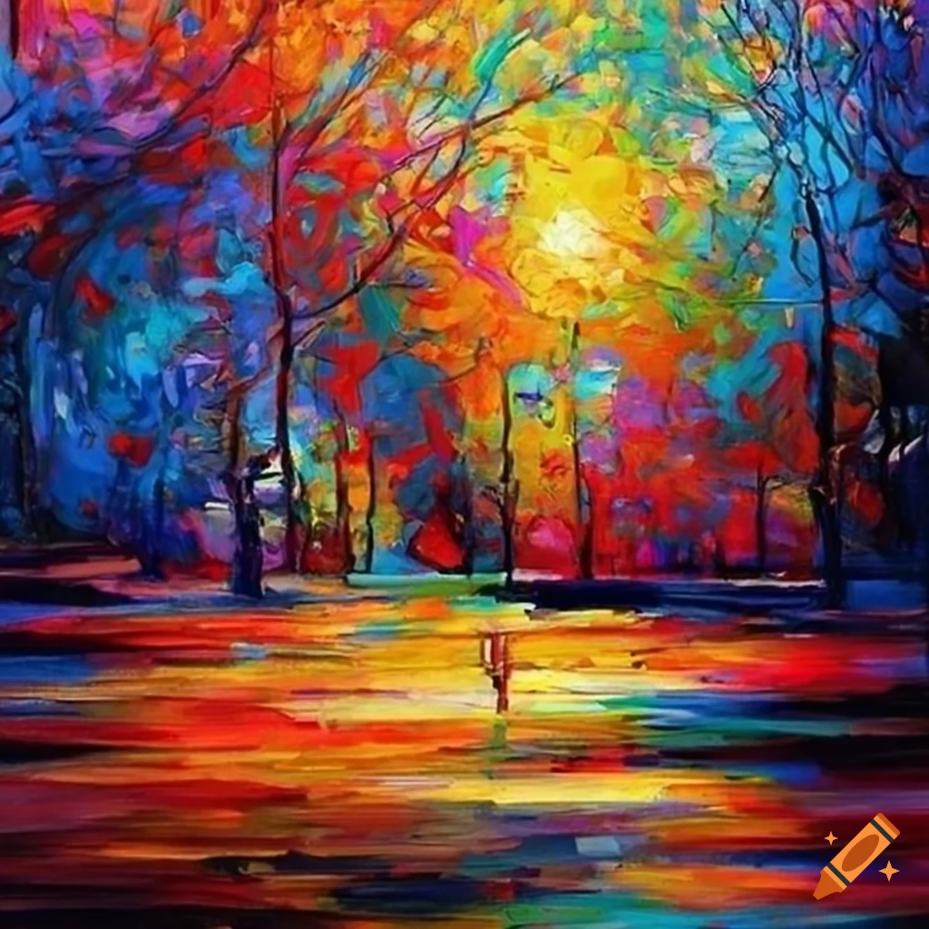 Beautiful abstract impressionism detailed higth quality