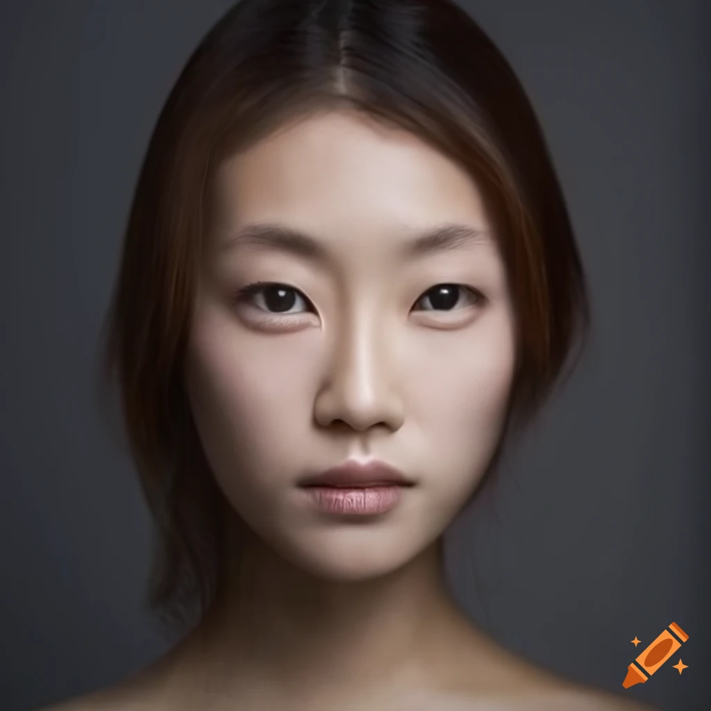 Woman, japanese, young, portrait, realistic face, realistic eyes on Craiyon