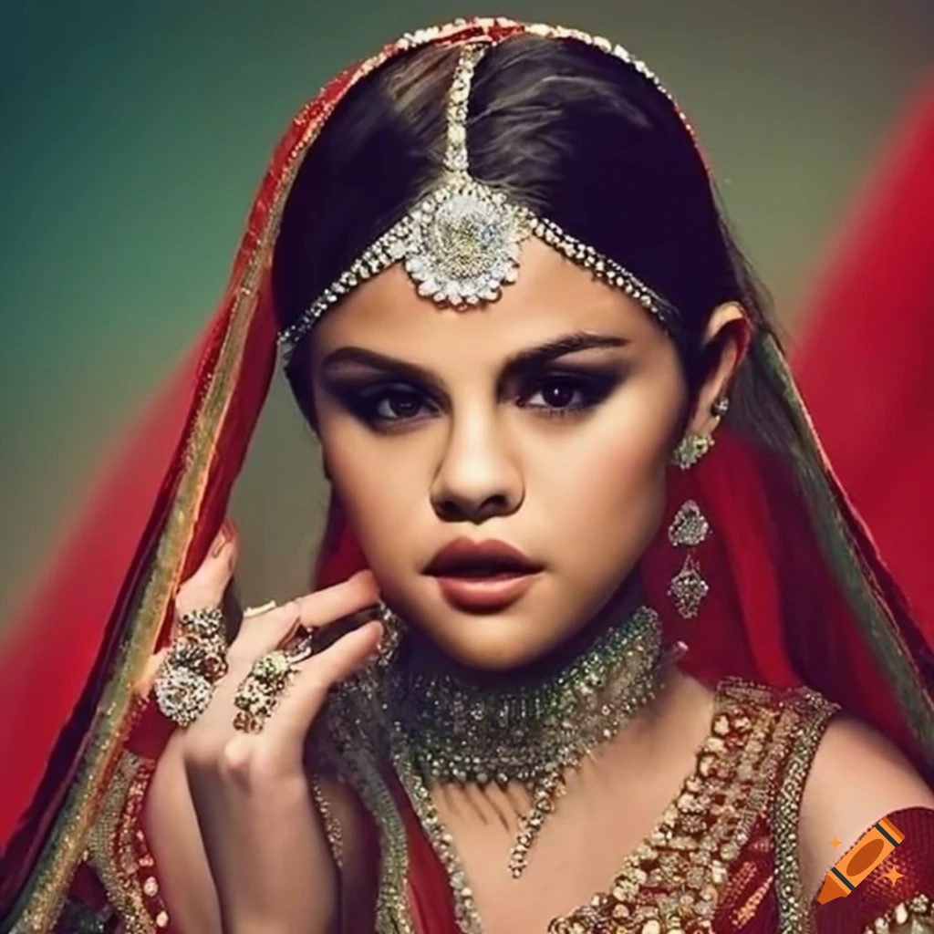 Selena Gomez Dressed In Indian Costume