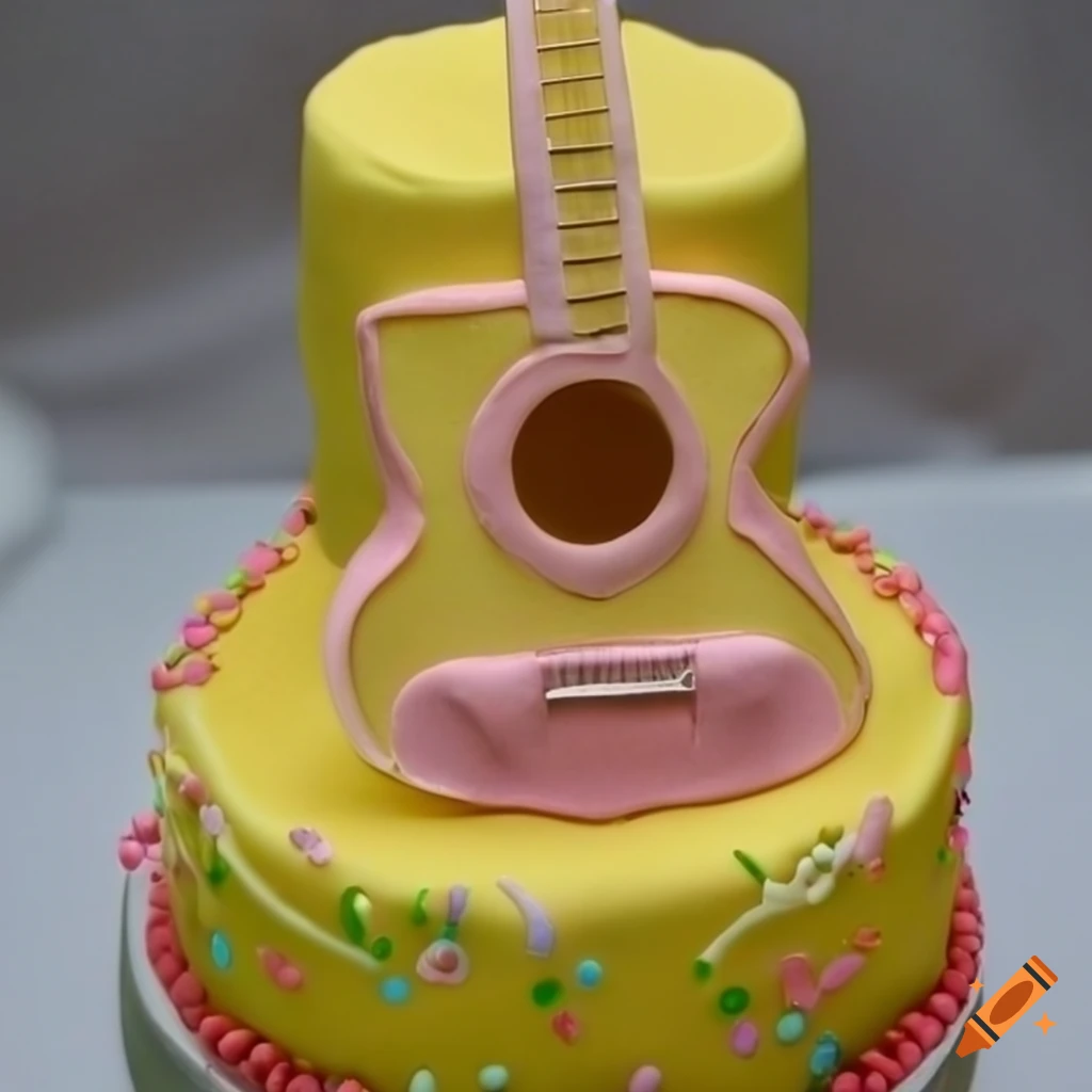 Hannah Montana Guitar Cake | Buttercream and fondant details… | Flickr