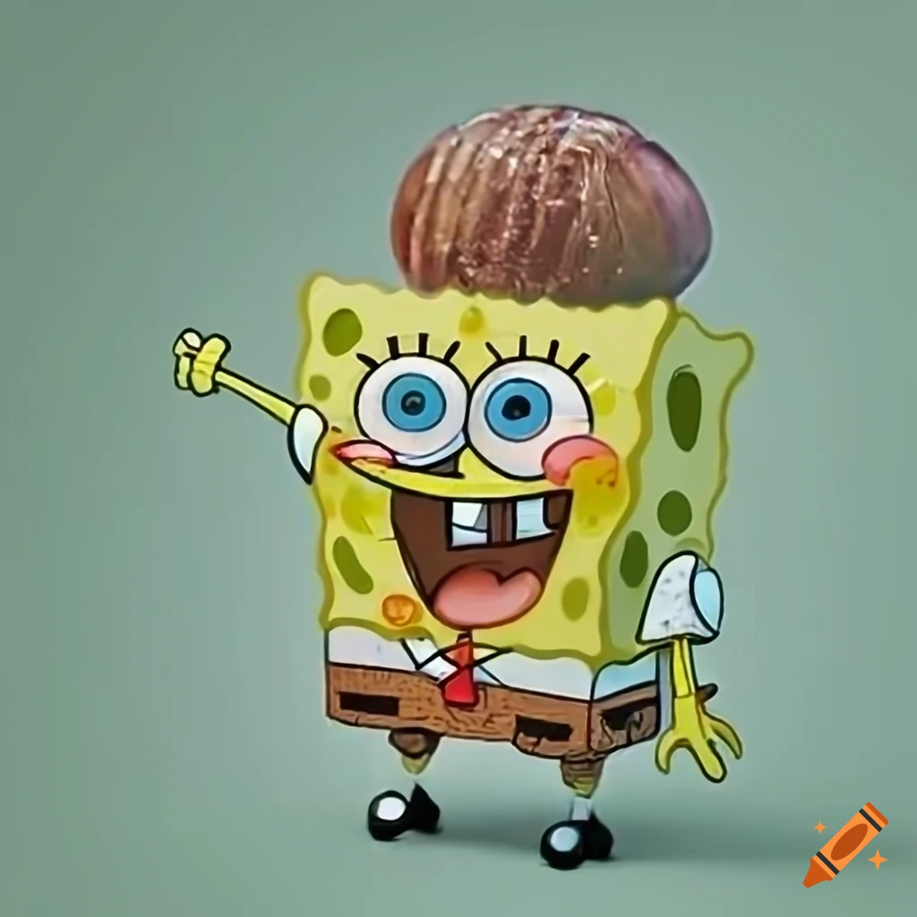 Hazelnut and spongebob on Craiyon