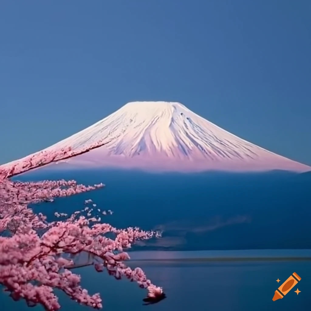 An Image In Landscape Format In The Background The Majestic Mount Fuji An Image In Landscape Format In The Background The Majestic Mount Fuji