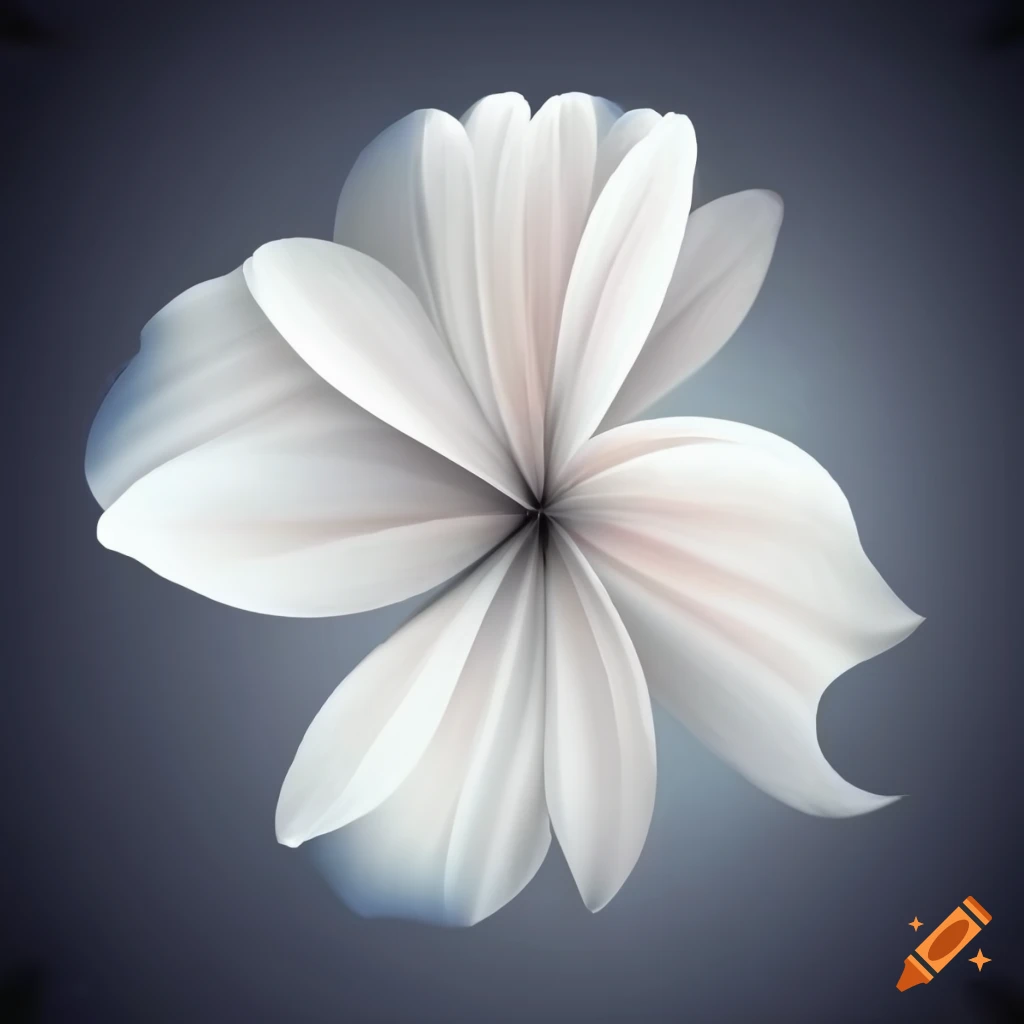 White abstract flowers