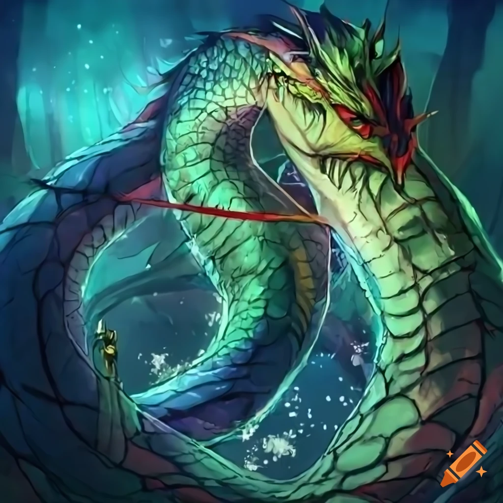 japanese ninja prince warrior that shape shifts into anaconda sea serpent  dragon studio ghibli, anime key visual, by makoto shinkai, deep color,  intricate, 8k resolution concept art, natural lighting, beautiful  composition by