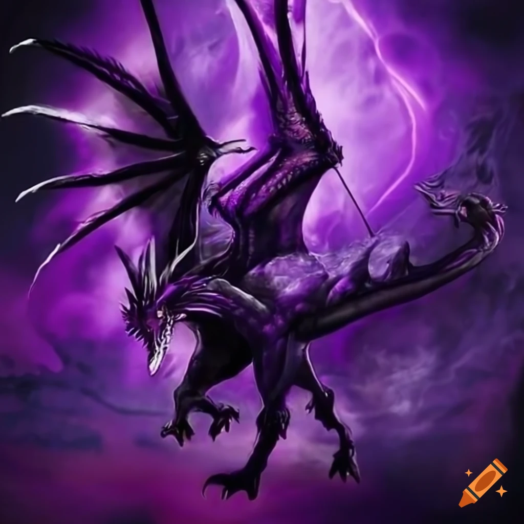 Purple-black dragon