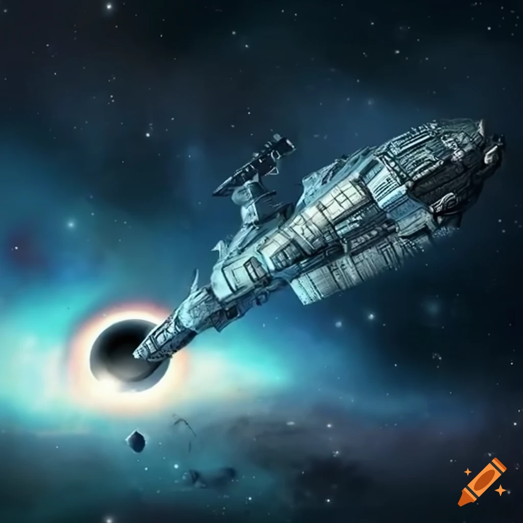 Large space battleship in deep space. futuristic, militaristic, sci-fi, 4k,  unreal render, astrokings